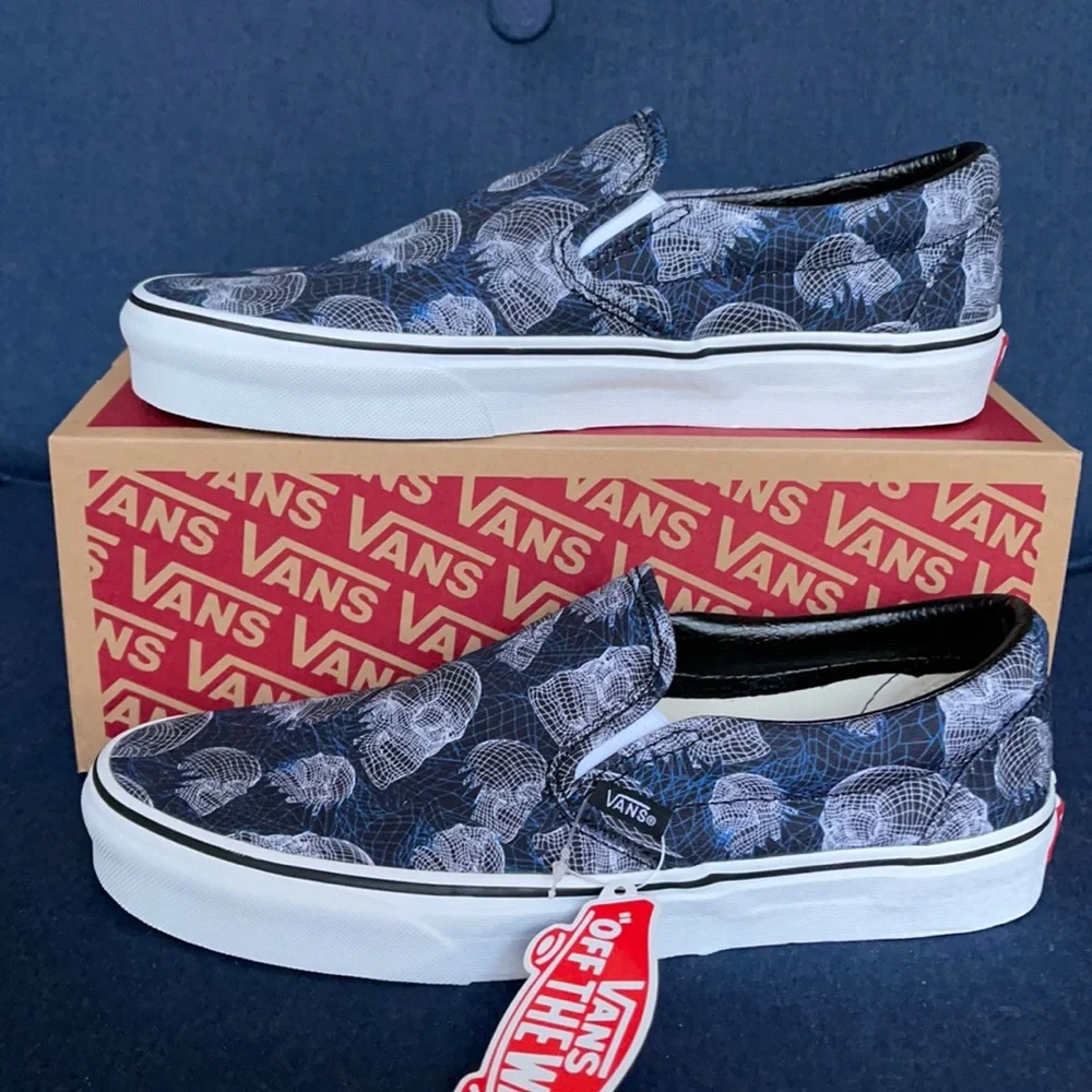 Vans Classic Slip-On Wireframe Skulls WMNS - Picture 1 of 16